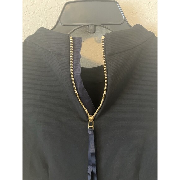 Boden Dress Womens Size 10L Black Ribbed Cotton Blend Shift - Picture 5 of 8